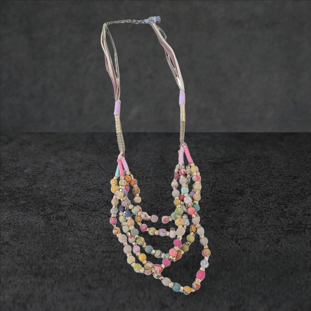 Multi Color,  Multi Layer Necklace